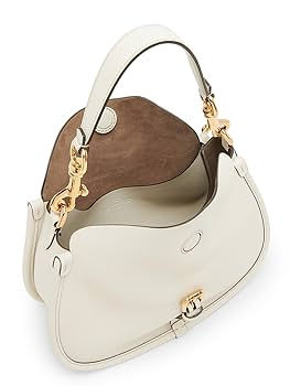 Amazon.com: Etro, Medium Pony Leather Shoulder Bag, Milk